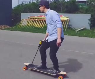 Drill-Powered-Skateboard